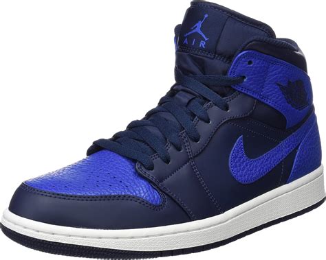 blue air jordans high tops.